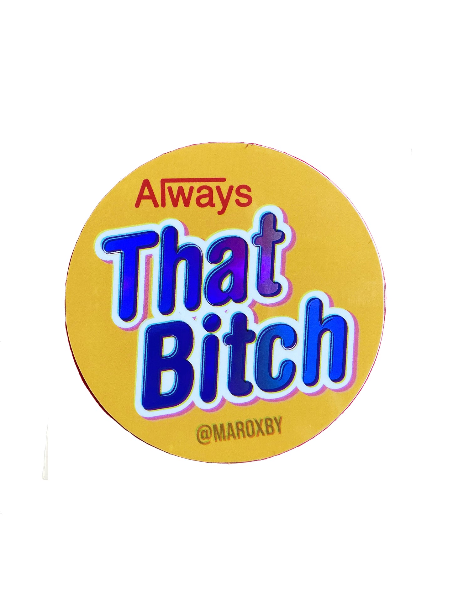 That Bitch Retro Nesquik Holographic Vinyl Sticker