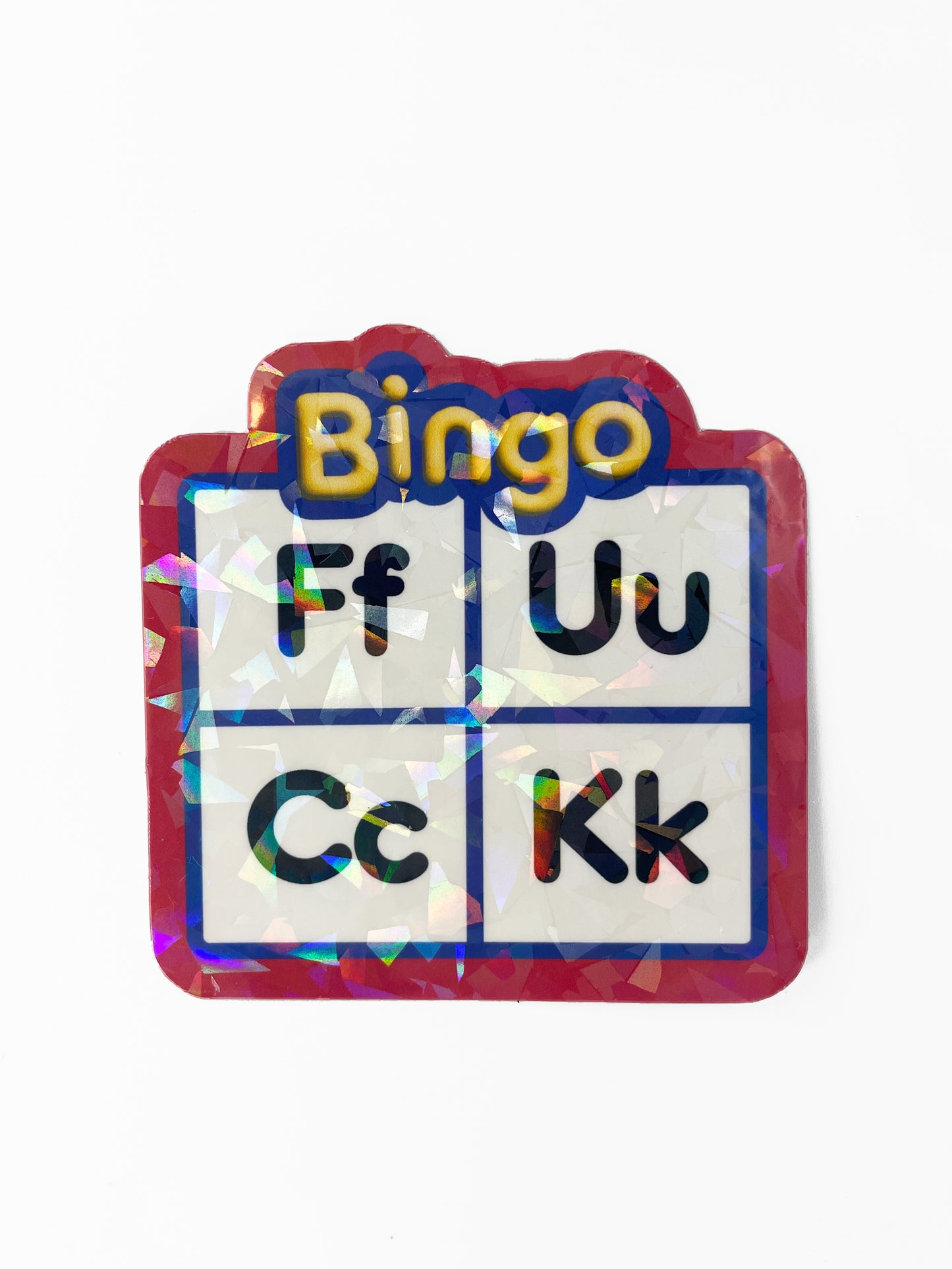 Emotionally Burdened Bingo - Holographic Sticker Pack