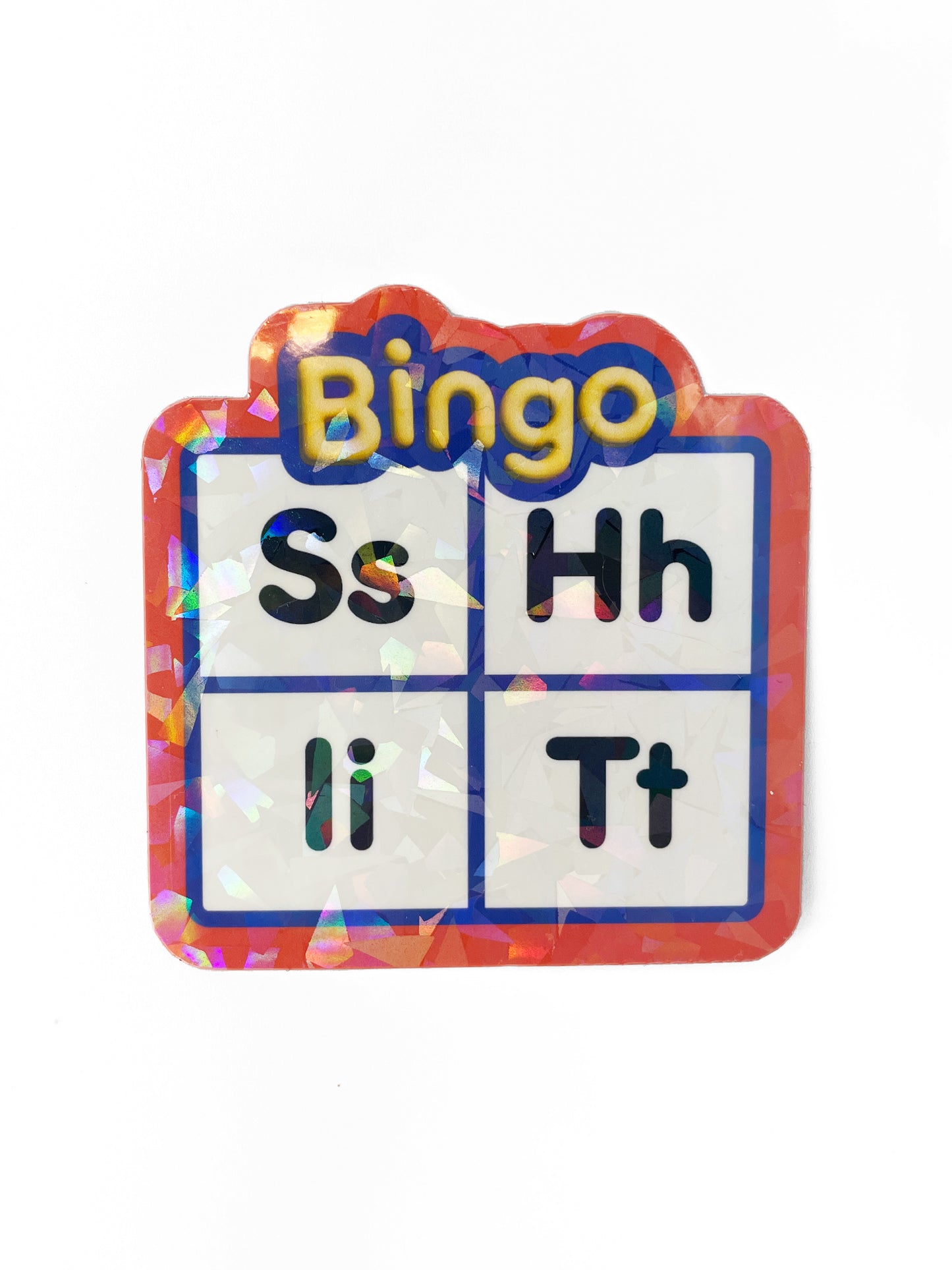 Emotionally Burdened Bingo - Holographic Sticker: Shit