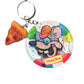 Charles Cheddar Holographic 90s Keychain+ Pizza Charm