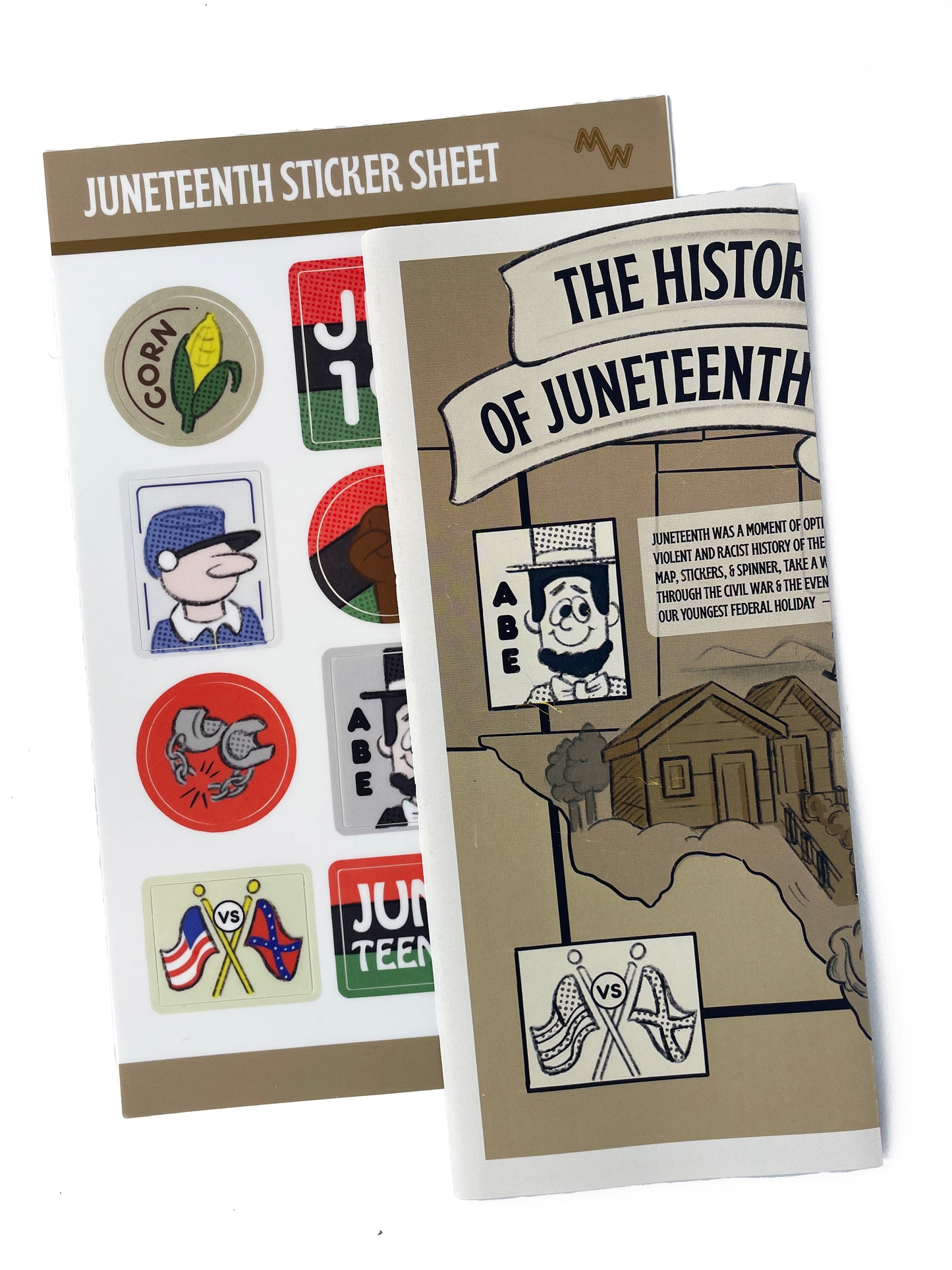 Juneteenth Sticker Map, Sheet, and Spinner